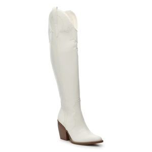Western knee-high boots